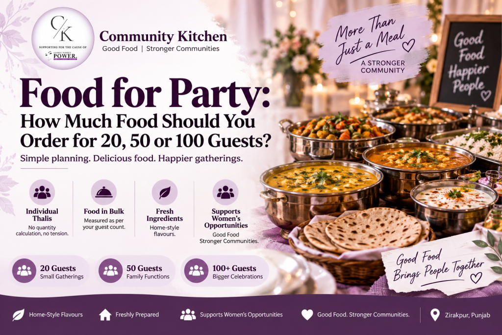 Food for Party: How Much Food Should You Order for 20, 50 or 100 Guests?