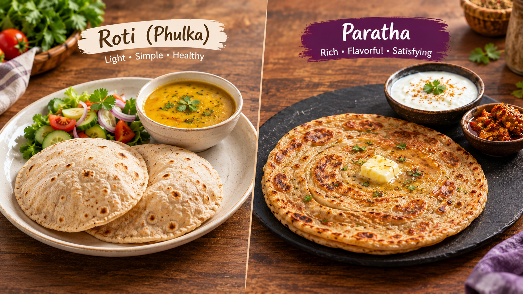 Paratha vs Roti