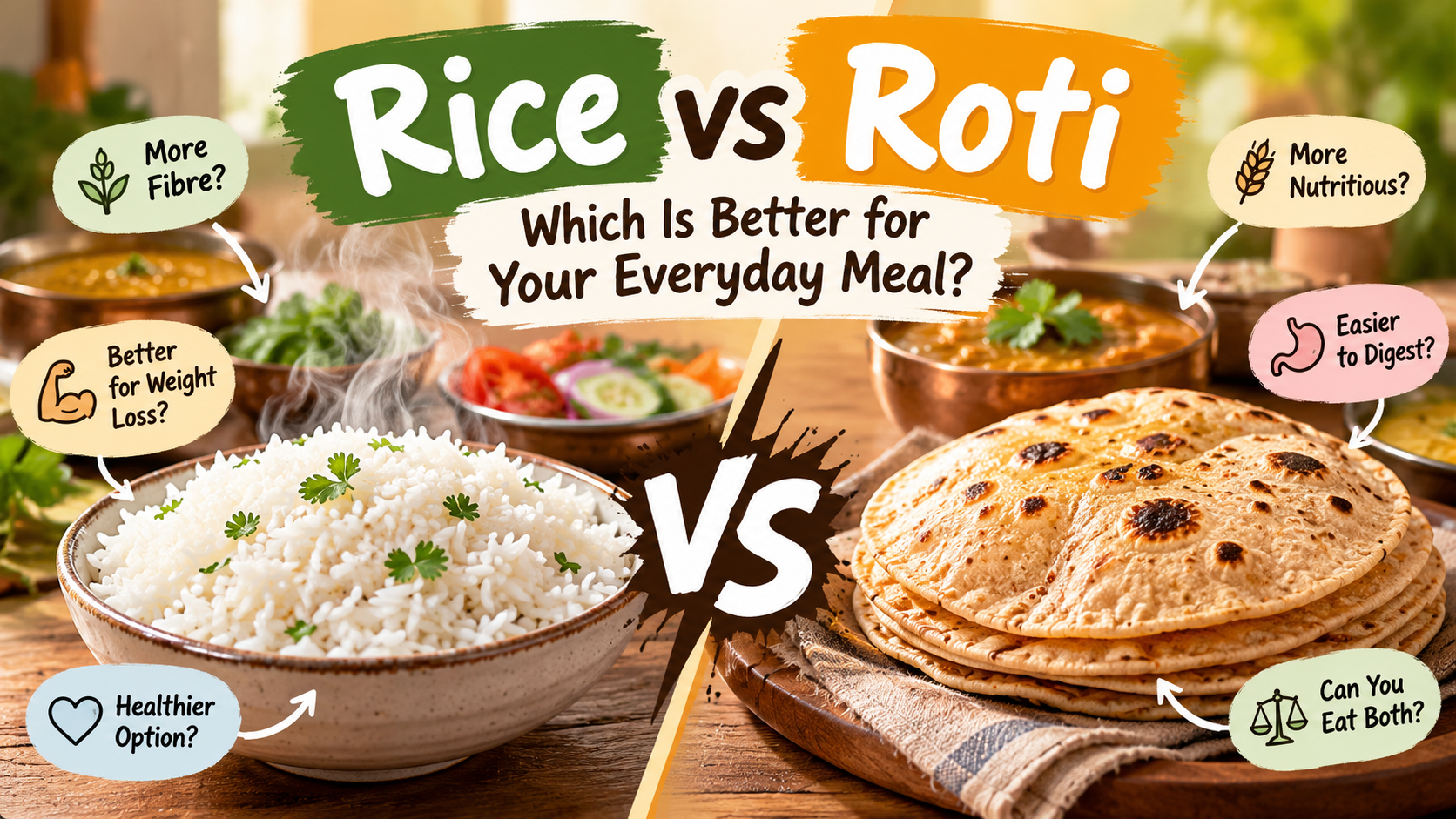 Rice vs Roti